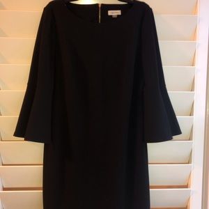 Bell Sleeve Black Calvin Klein Dress